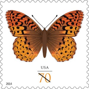 U.S. POSTAL SERVICE GREAT SPANGLED FRITILLARY BUTTERFLY