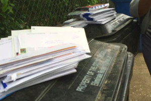 Norfolk couple finds trash bags of mail in ravine
