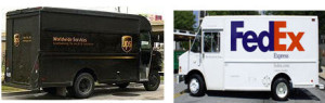 ups-and-fedex-trucks-together