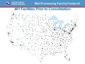Processing Locations prior to consolidation