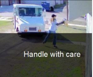 Video: Postal Worker caught on camera throwing fragile packages on customer's porch