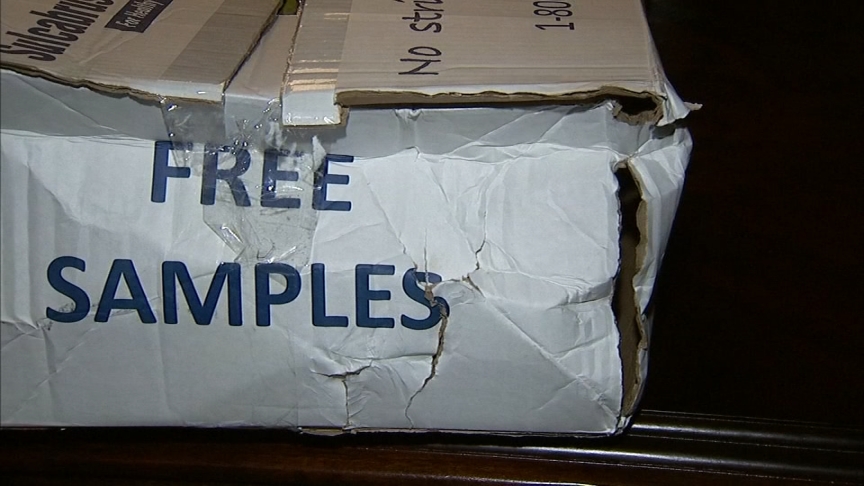 Kimberly Culp says the mail carrier also damaged her call box when he tried to maneuver away from her home