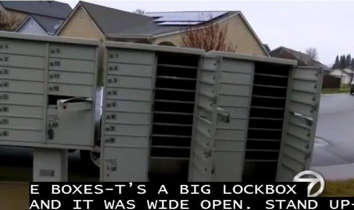 Video: Vandals break into cluster mailbox in Chico CA 