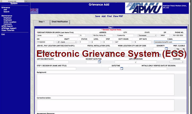 APWU: National Grievance Numbering System Activated 