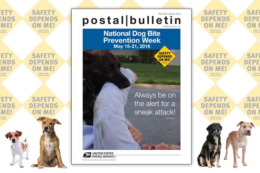 The Postal Bulletin’s latest issue highlights National Dog Bite Prevention Week