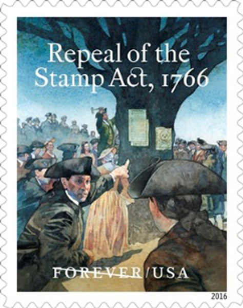 USPS dedicates forever stamp for Repeal of the Stamp Act 250th anniversary USPS dedicates forever stamp for Repeal of the Stamp Act 250th anniversary