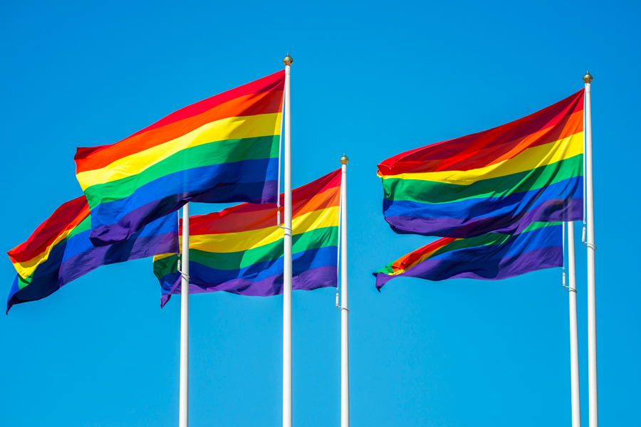 The rainbow flag is a longtime symbol of the LGBT movement.