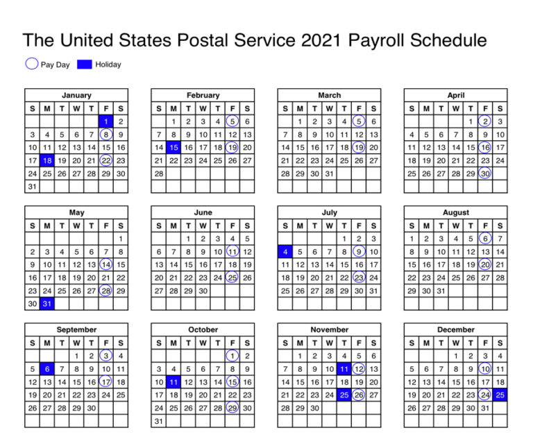 usps-calendar-2021-payroll-schedule-for-postal-employees-postalreporter